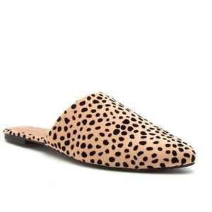 Tan Black Leopard Mule Slide